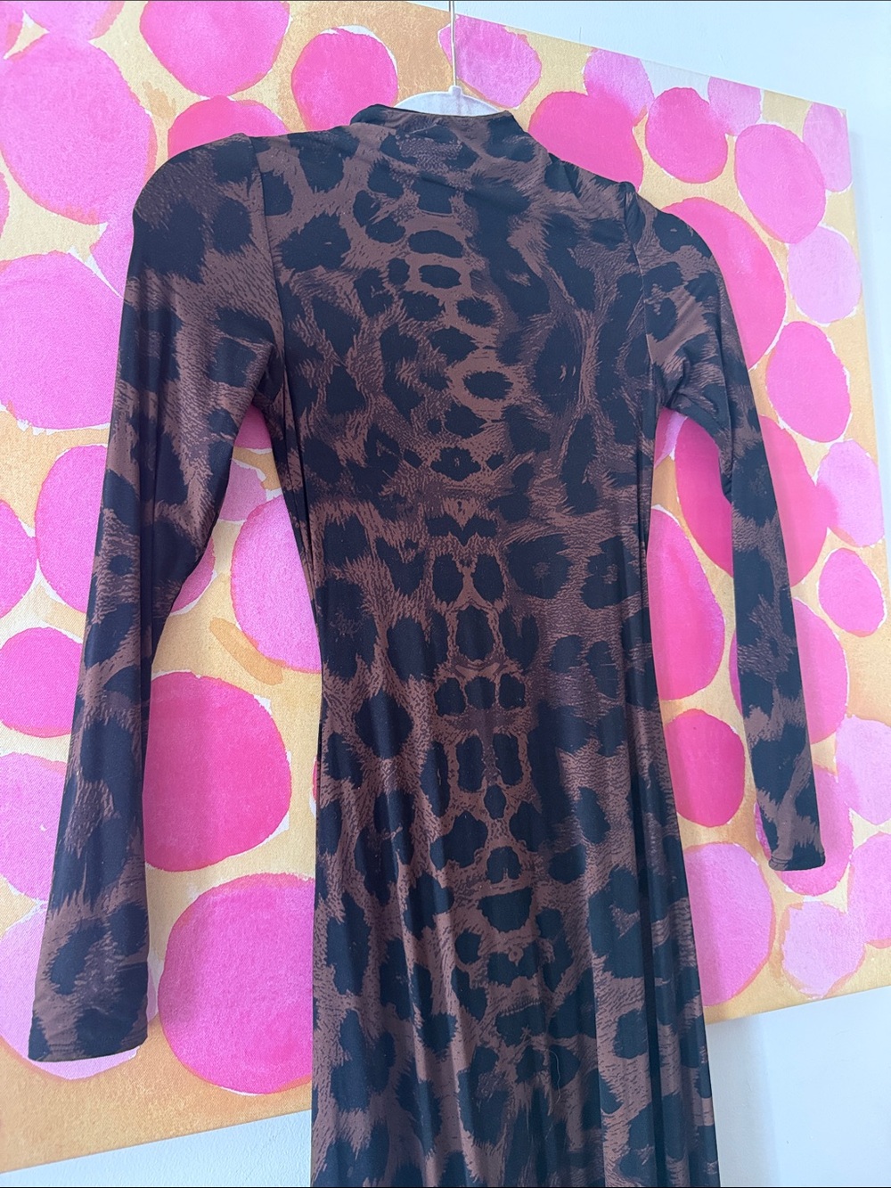 🤎 Naked Wardrobe Leopard Maxi Dress in Brown and Black - Picture 4 of 5